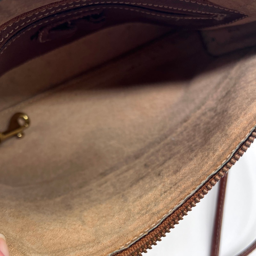 BRAHMIN Vintage Alligator Crossbody Bag Womens Brown Leather Embossed Crocodile - Picture 12 of 16